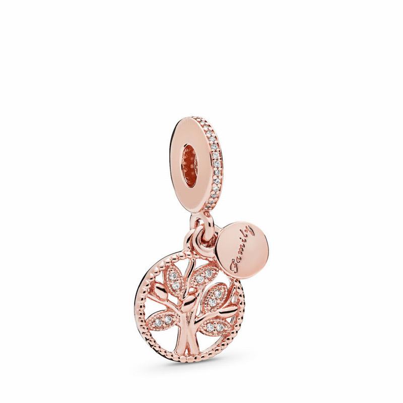 Pandora Rose™ Family Heritage Dangle Charm - Pandora Rose/Cubic Zirconia - Canada | PL1282QD